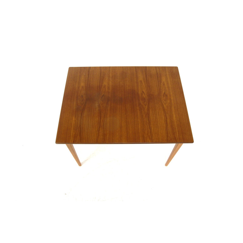 Vintage teakhouten portefeuille tafel, Zweden 1950