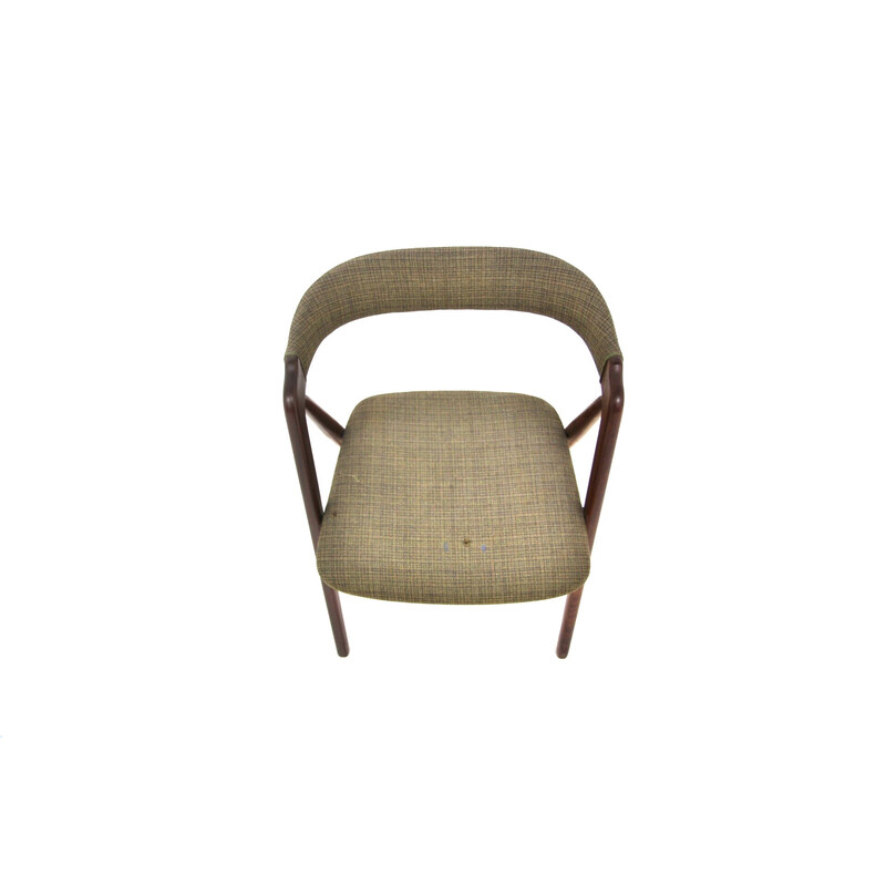 Cadeira de teca Vintage "No 205" de Th Herlev para Fartsrup Møbler, Dinamarca 1950