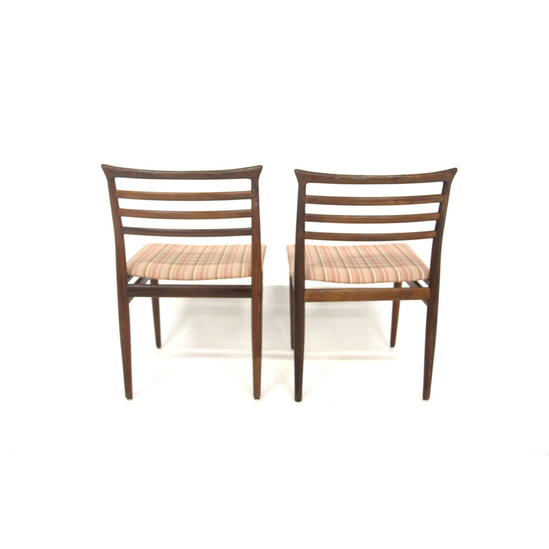 Pair of vintage chairs in rosewood by Erling Torvids for Sorø Stolefabrik, Denmark 1960