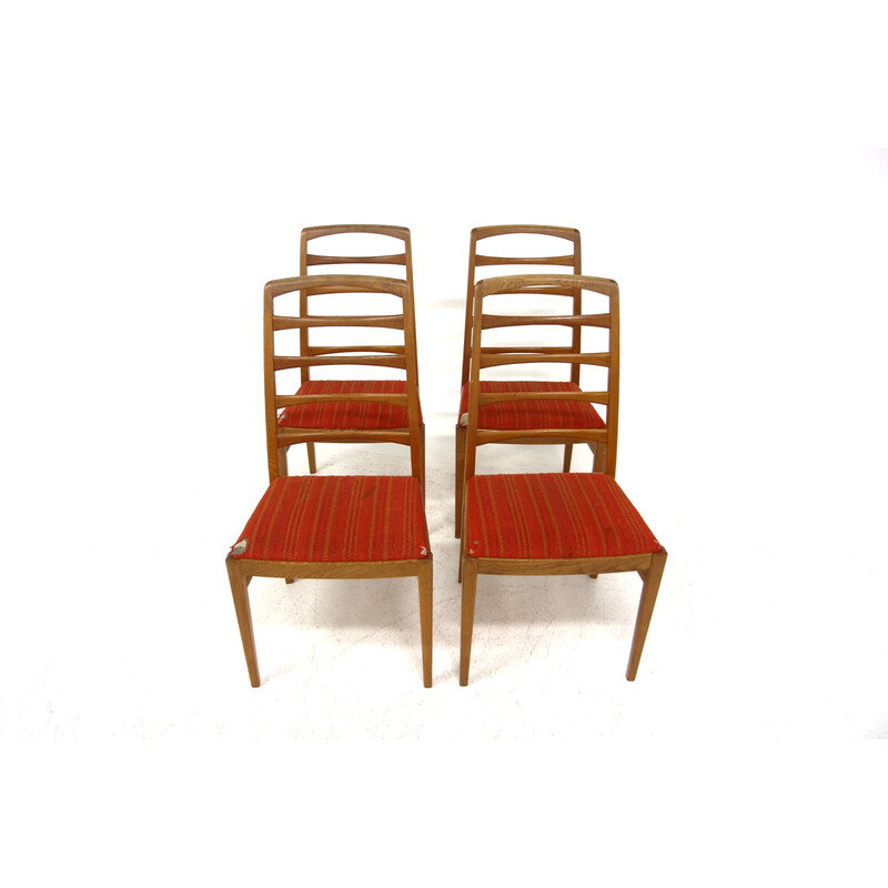 Conjunto de 4 cadeiras de carvalho vintage "Reno" de Bertil Fridhagen para Bodafors, Suécia 1960