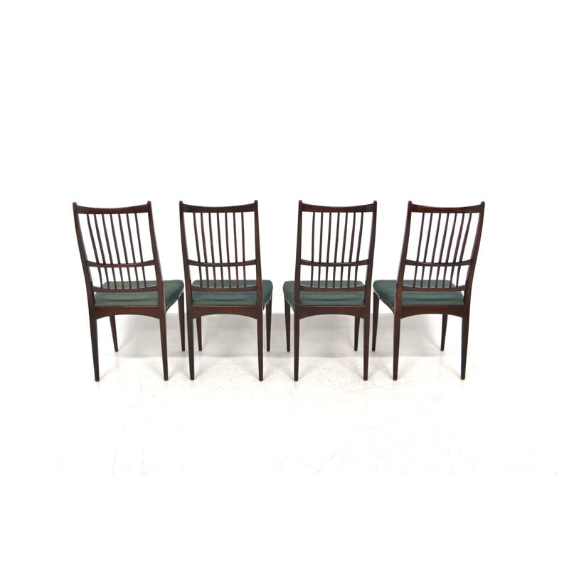 Set of 4 vintage "cortina" chairs by Svante Skogh for Seffle Möbelfabrik, Sweden 1960