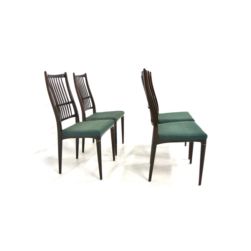 Set of 4 vintage "cortina" chairs by Svante Skogh for Seffle Möbelfabrik, Sweden 1960