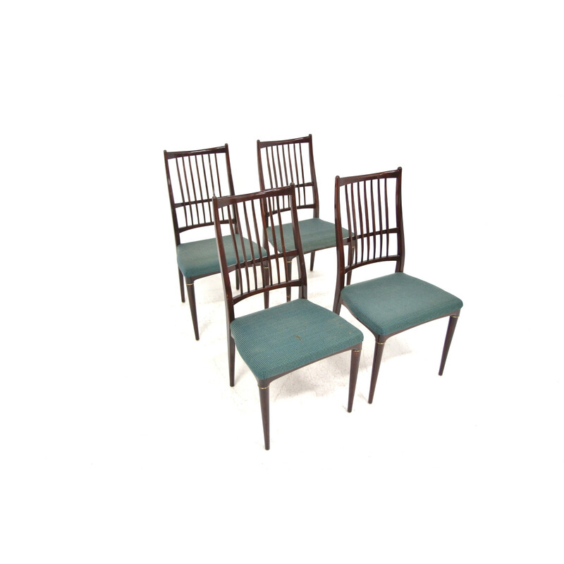 Lot de 4 chaises vintage "cortina" par Svante Skogh pour Seffle Möbelfabrik, Suède 1960