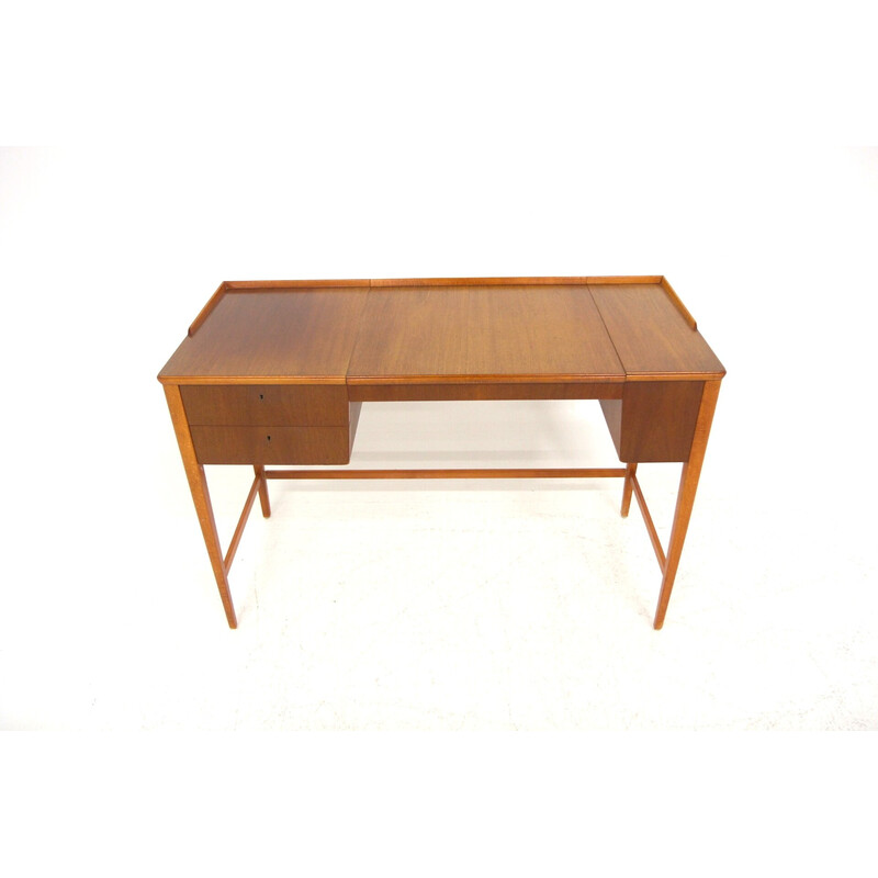 Scandinavian vintage mahogany dressing table, Sweden 1950