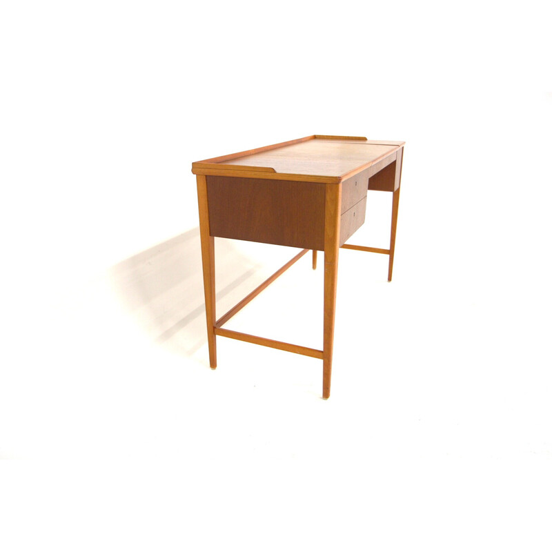 Scandinavian vintage mahogany dressing table, Sweden 1950