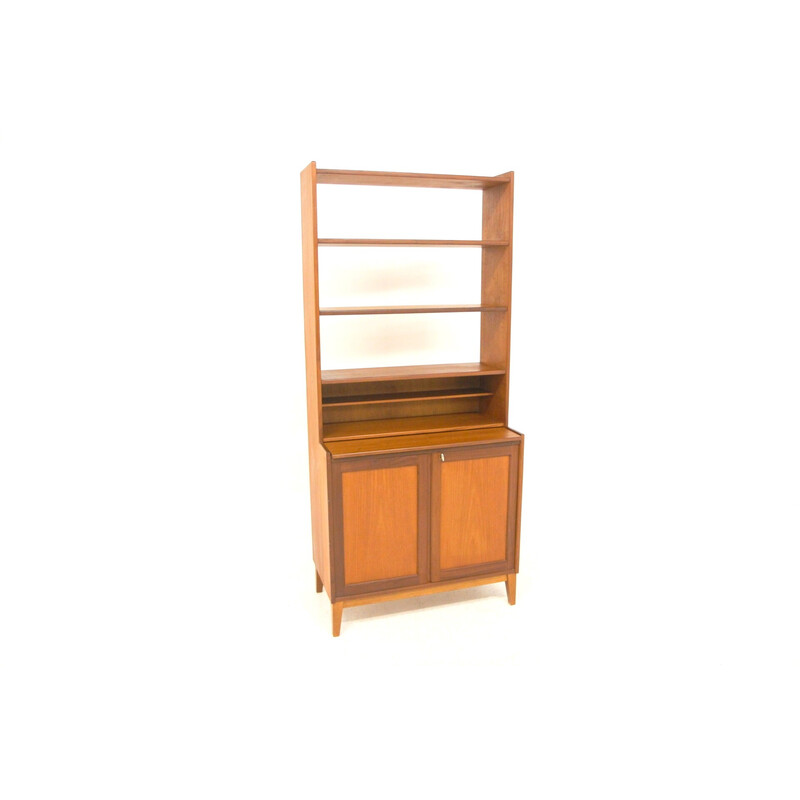 Vintage teakhouten bureau van Bräntorps, Zweden 1960