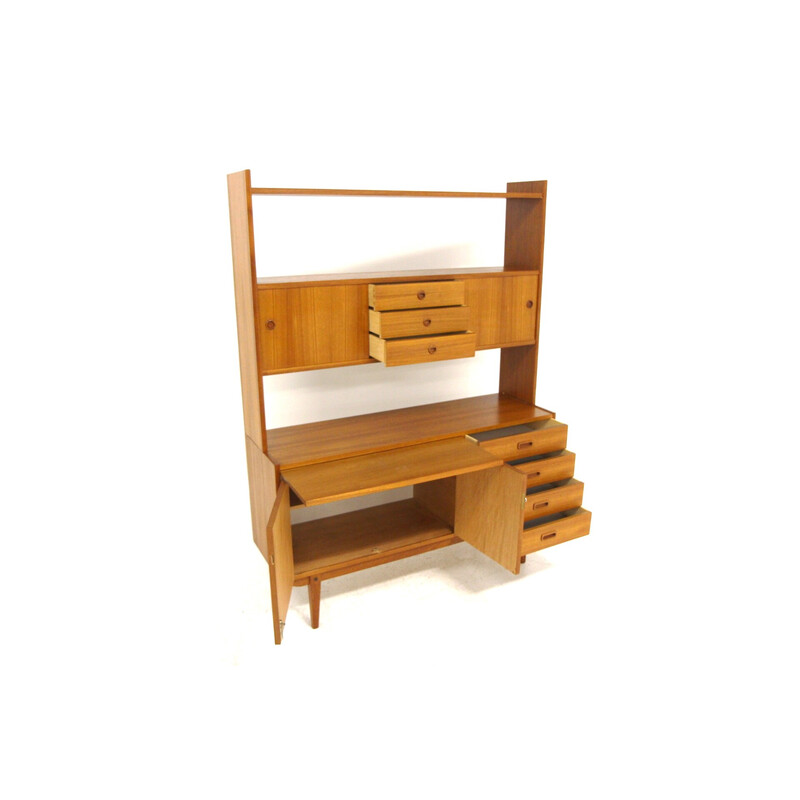 Scandinavian vintage teak bookcase, Sweden 1960