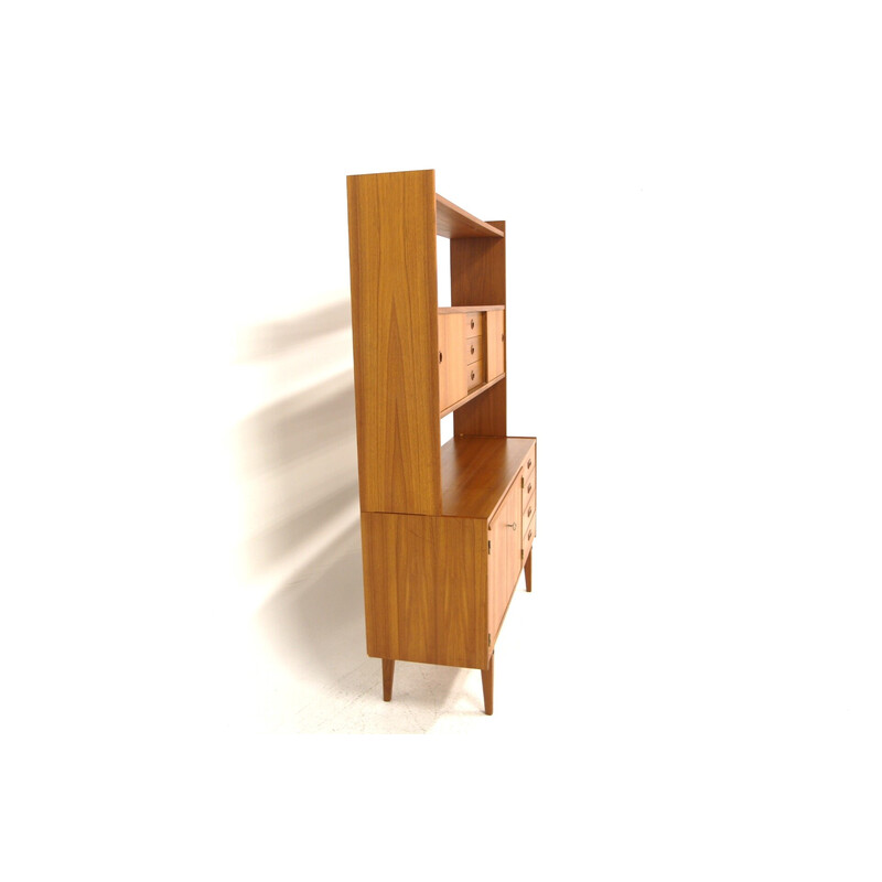 Scandinavian vintage teak bookcase, Sweden 1960