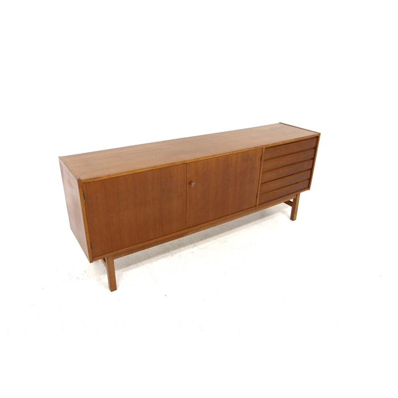 Credenza scandinava in teak, Svezia 1960