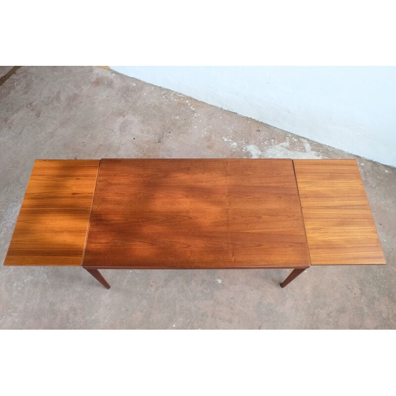 Bigger table in teak by Henning Kjaernulf - 1960s