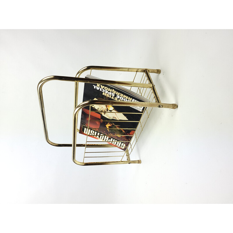 Mid-century magazine rack, 1980s