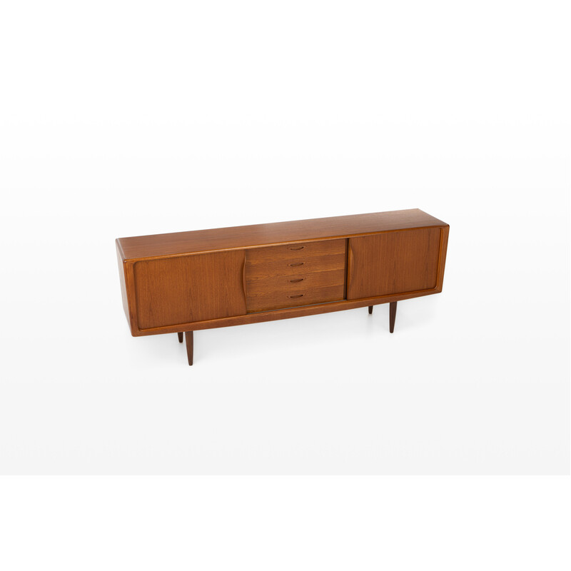 Scandinavian vintage teak sideboard by Henry W. Klein for Bramin, Denmark 1960s