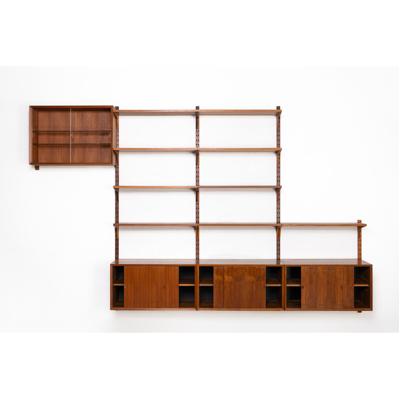 Mueble modular danés vintage de Poul Cadovius para Cado, años 60