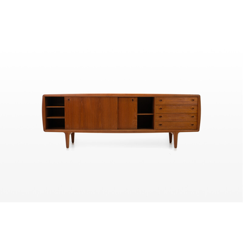 Enfilade scandinave vintage en teck de H.P. Hansen, Danemark 1960