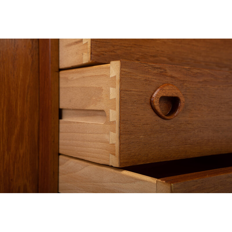 Scandinavian vintage sideboard in teak by H.P. Hansen, Denmark 1960s