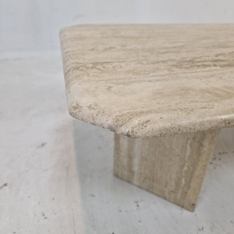 Italian vintage travertine coffee table