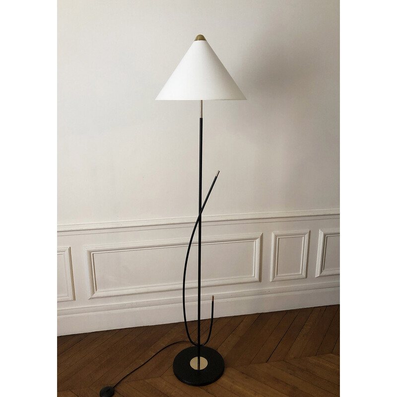 Vintage floor lamp by Arlus, 1950-1960