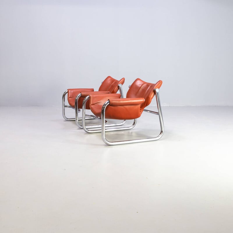 Pair of vintage "Alpha Sling" armchairs by Maurice Burke for Pozza