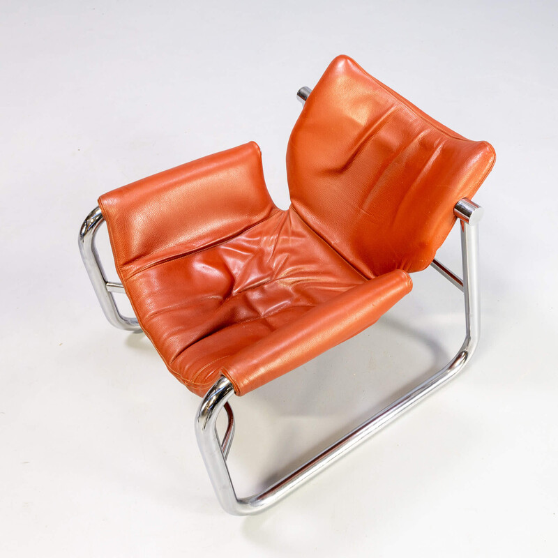 Paar vintage "Alpha Sling" fauteuils van Maurice Burke voor Pozza