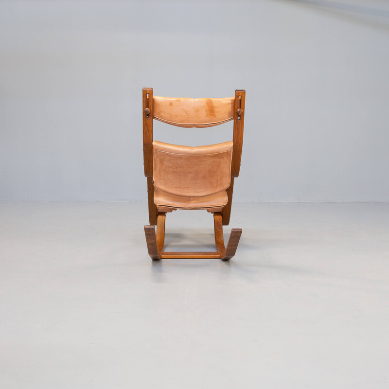 Vintage "gravity" rocking chair by Peter Opsvik for Stokke