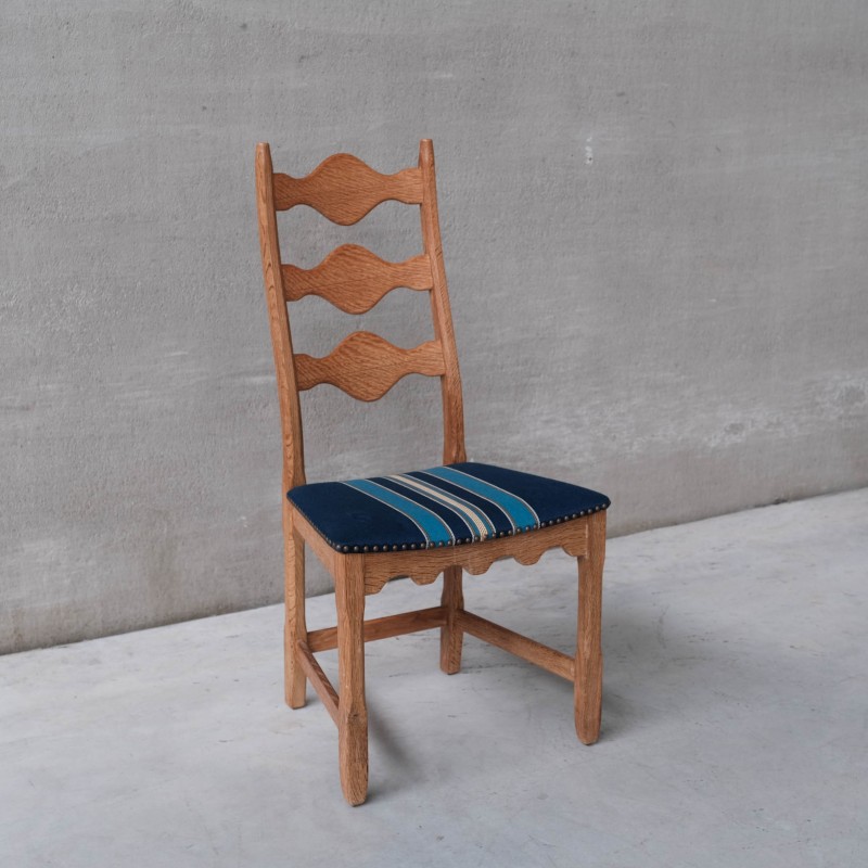 Ensemble de 6 chaises danoises vintage en bois de chêne par Henning Kjaernulf pour Nyrup Møbelfabrik, 1960