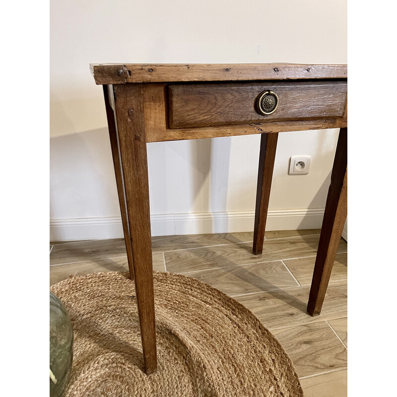 Vintage solid wood side table