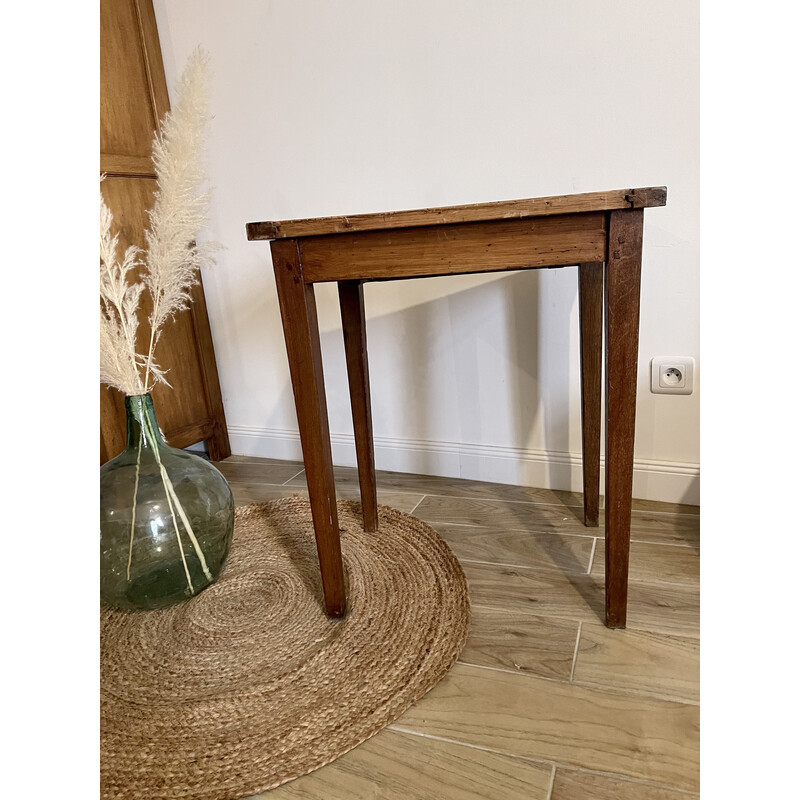 Table d’appoint vintage en bois massif