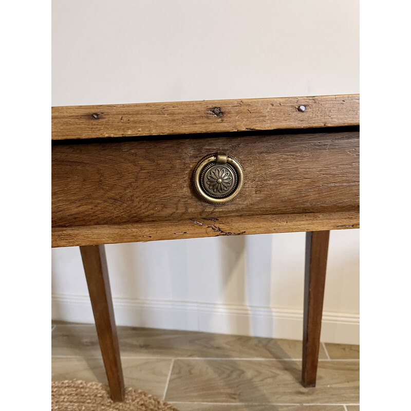 Mesa lateral de madeira maciça Vintage