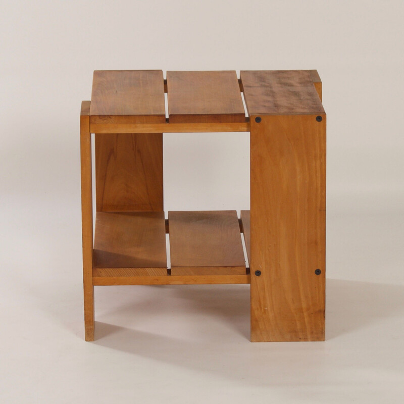 Mesa de cajón vintage de Gerrit Rietveld para Cassina, años 80