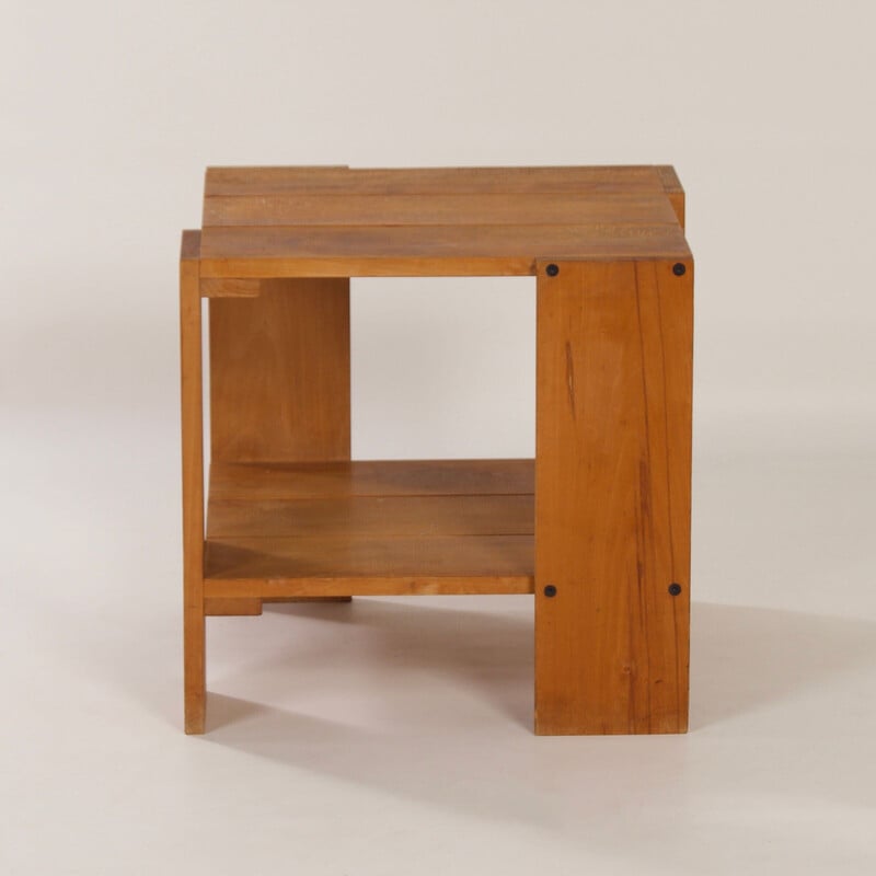 Vintage crate table by Gerrit Rietveld for Cassina, 1980s