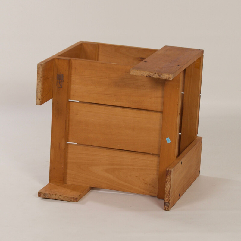 Mesa de cajón vintage de Gerrit Rietveld para Cassina, años 80