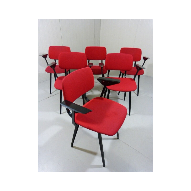 Suite de 6 fauteuils "Revolt", Friso KRAMER - années 60