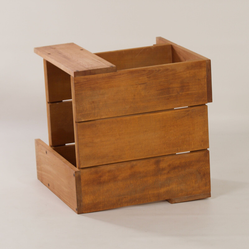 Mesa de cajón vintage de Gerrit Rietveld para Cassina, años 80