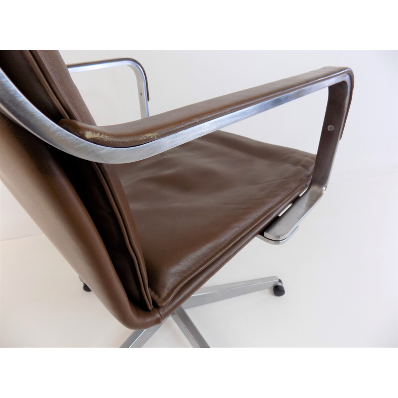 Vintage lederen bureaufauteuil van Rudolf Glatzel voor Walter Knoll