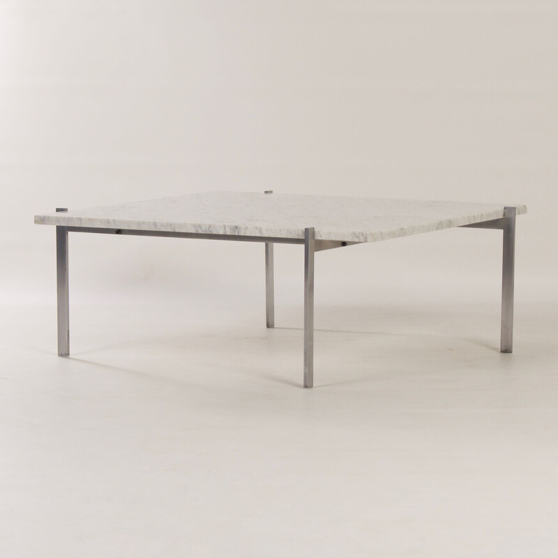 Mesa de centro vintage Pk61 de Poul Kjaerholm para E. Kold Christensen, años 50