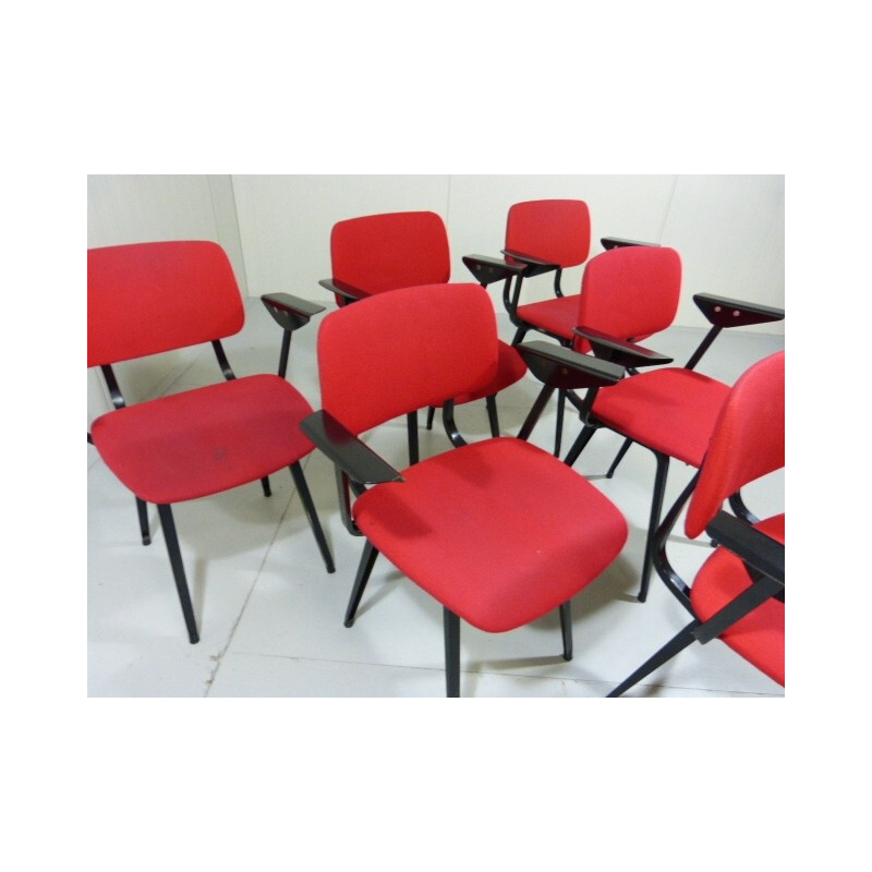Suite de 6 fauteuils "Revolt", Friso KRAMER - années 60