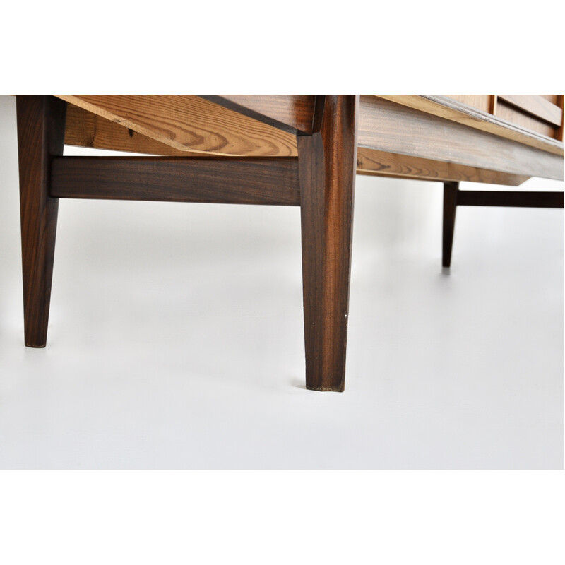 Vintage houten dressoir van Oswald Vermaercke voor V-Form, 1950