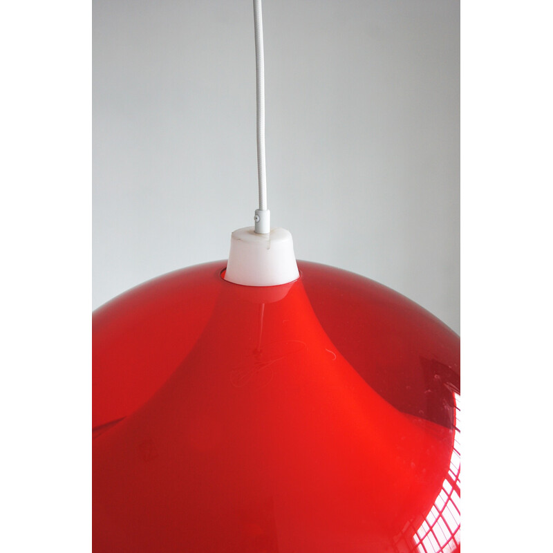 Vintage acrylic rise and fall pendant lamp, 1950s