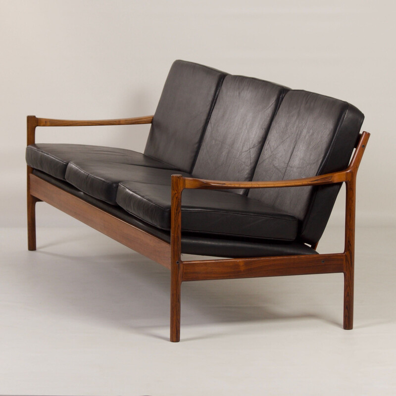 Vintage three-seater sofa by Torbjorn Afdal for Bruksbo, 1960s