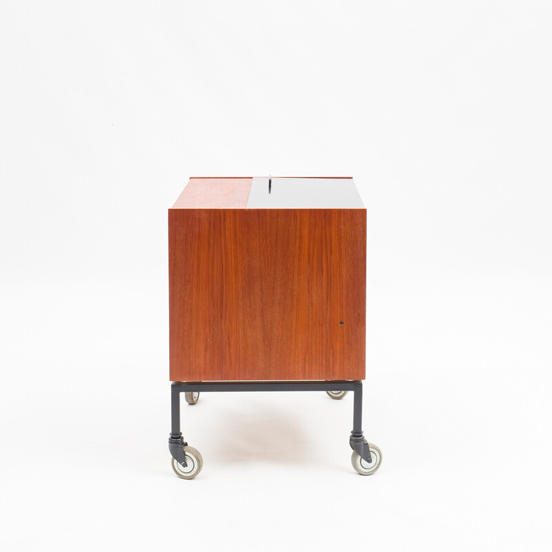 Mid-century teak bar trolley, 1960s