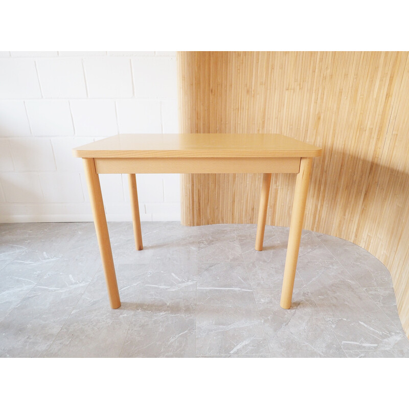 Vintage wooden kitchen table, 1980s