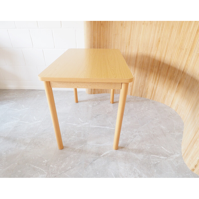 Table de cuisine vintage en bois, 1980