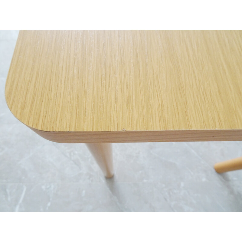 Vintage wooden kitchen table, 1980s