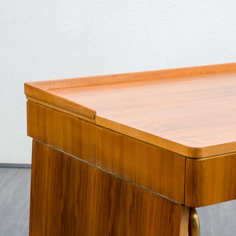 Mid-century desk in walnut by Erwin Behr for Behr Möbel, 1960s