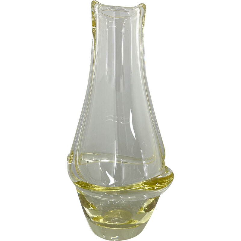 Vase vintage de Frantisek Zemek pour Mstisov Glassworks, Tchécoslovaquie 1960