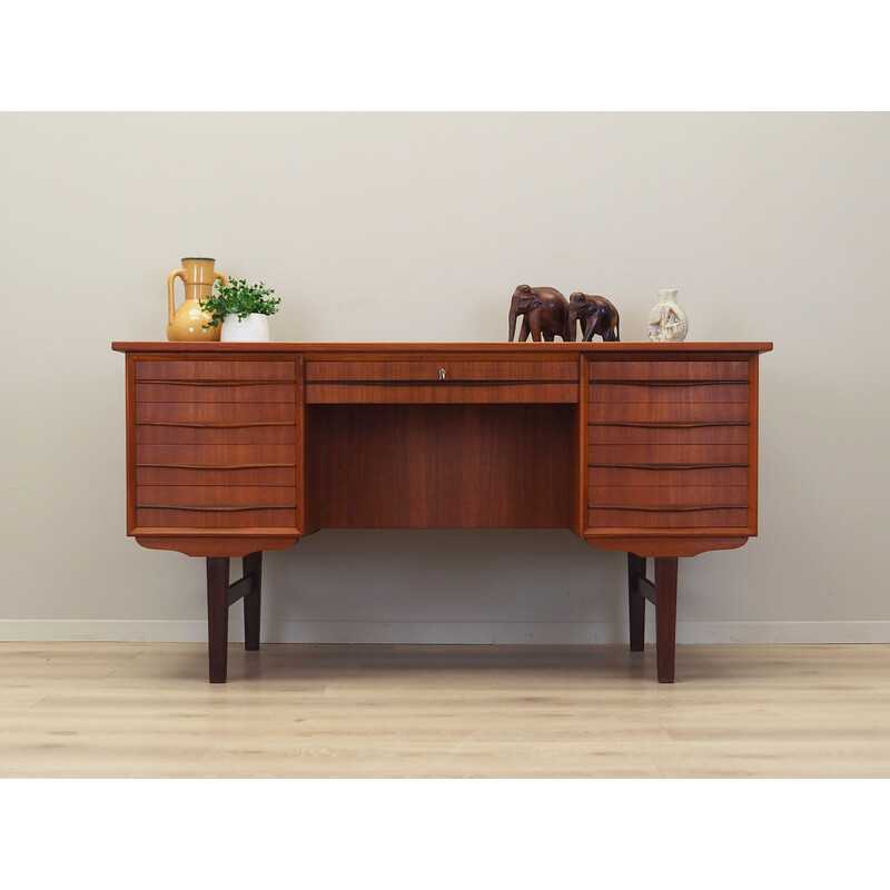 Vintage teak desk, Denmark 1970s