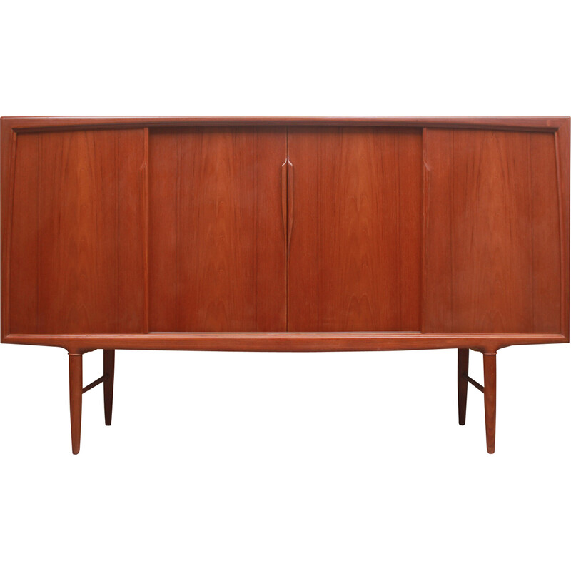 Vintage sidebaord in teak with sliding doors by Axel Christensen for Aco Möbler, 1960s