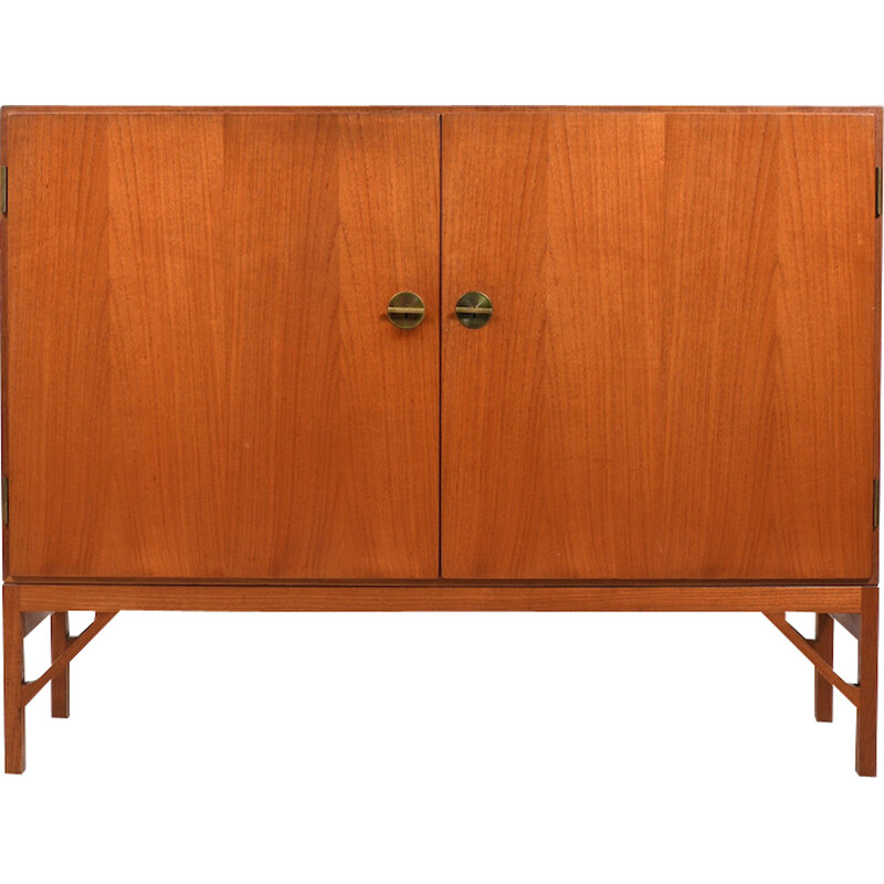 Vintage highboard in teak by Børge Mogensen for Fdb Møbler, 1960s