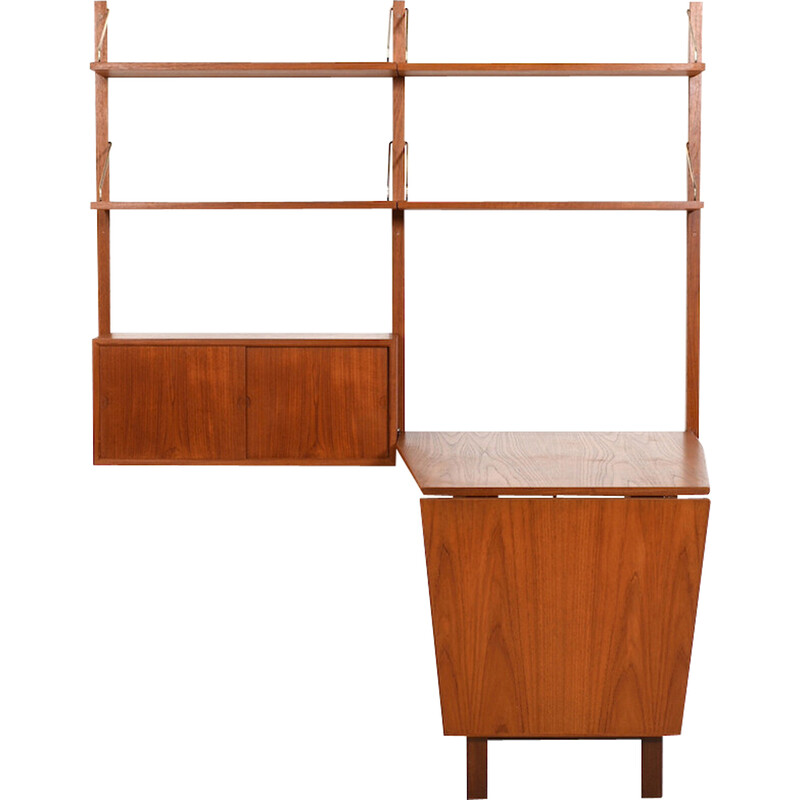 Vintage teak Royal system shelf by Poul Cadovius for Cado, Denmark