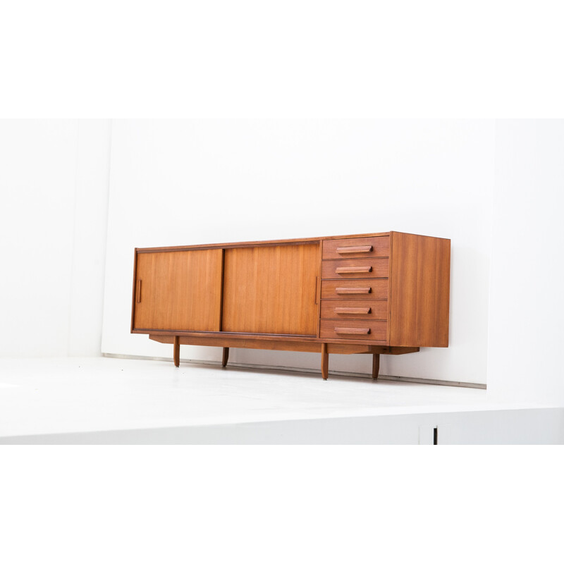 Teak Sideboard with Five Drawers - 1950s